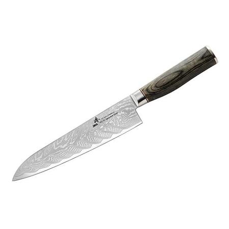 Zhen TVD10P 8 In. Thunder-V Series Japanese VG-10 Damascus Steel Gyuto Chef Knife - 67 Layer